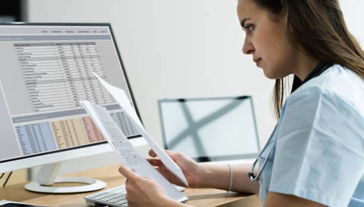 Attorney reviewing medical records and billing statements